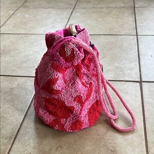 Target x Kate Spade collection Pink Beaded Drawstring Bag